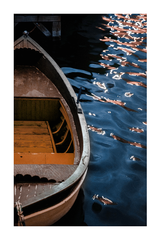 Wooden Boat on Lake Poster No.2