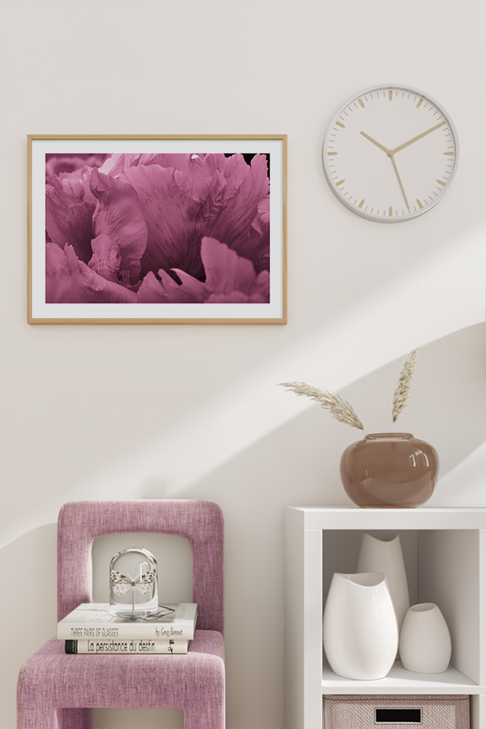 Pinky Purple Petals Detail Poster