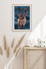 Lonely Elk Poster