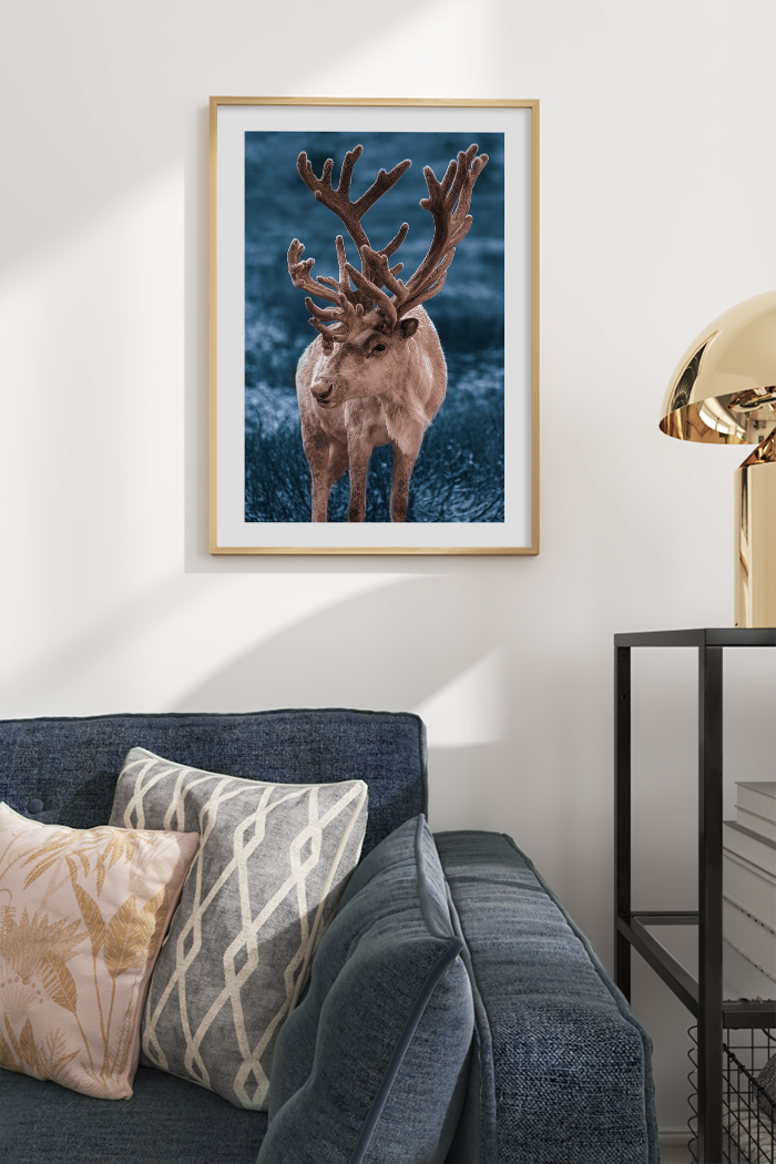 Lonely Elk Poster