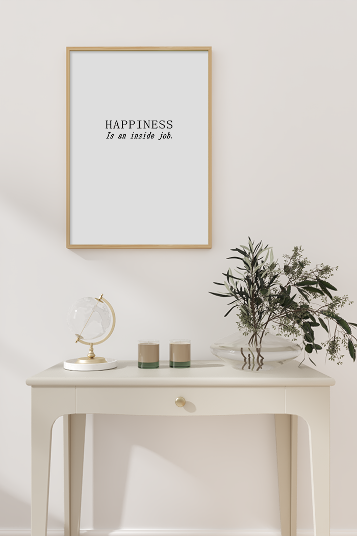 Happiness is an Inside Job Poster
