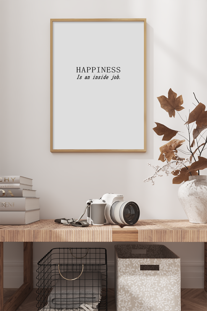 Happiness is an Inside Job Poster
