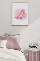 Pink High Heel Poster