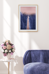 Purple Forest Road Poster