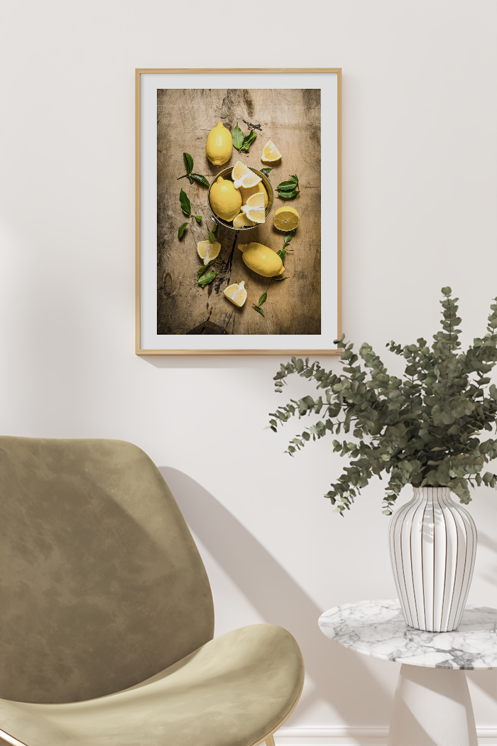 Kitchen Lemons Poster