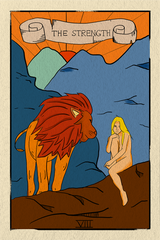 Tarot the Strength Poster