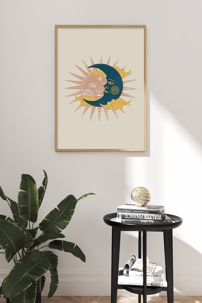 Sun and Moon Poster