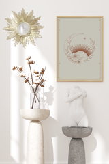 Abstract Moon Illustrations Poster No.2