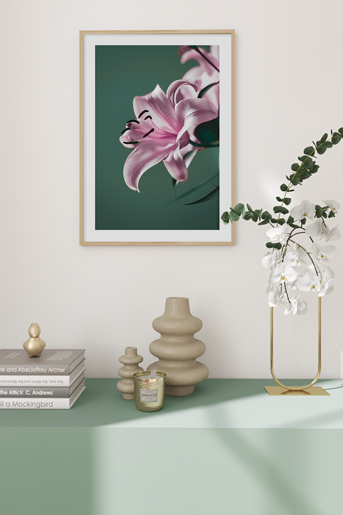 Pink Lily Detail Poster