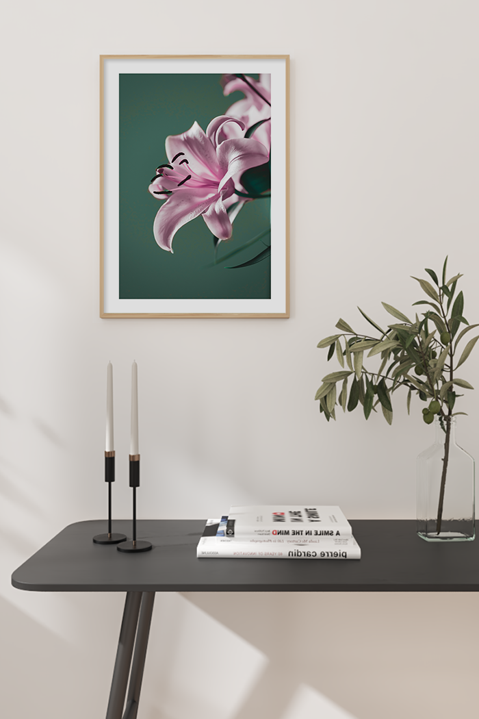 Pink Lily Detail Poster