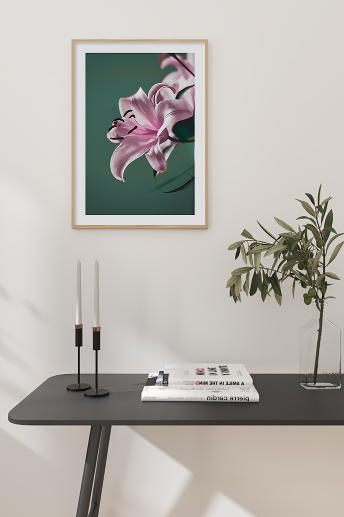 Pink Lily Detail Poster