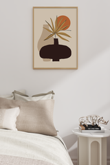 Botanical Vase Illustration Poster