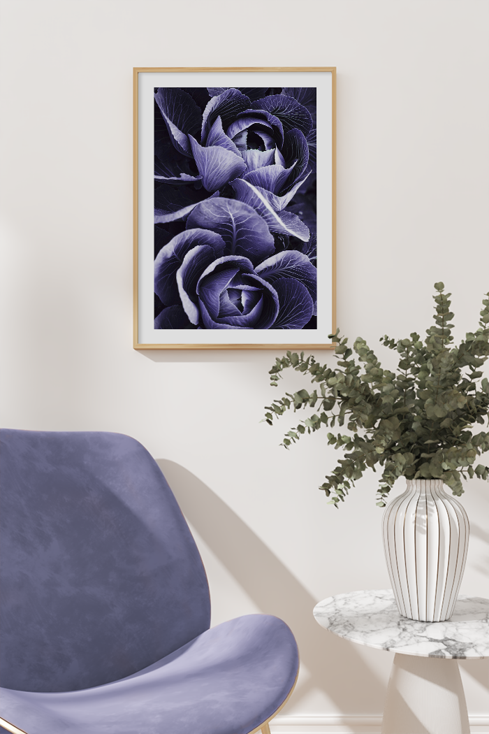 Purple Flower Petal Poster