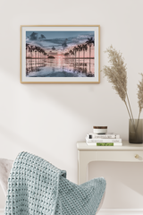 Seaside Coconut Tree Poster