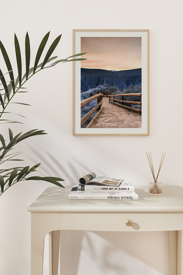 A Path to Mountain Poster