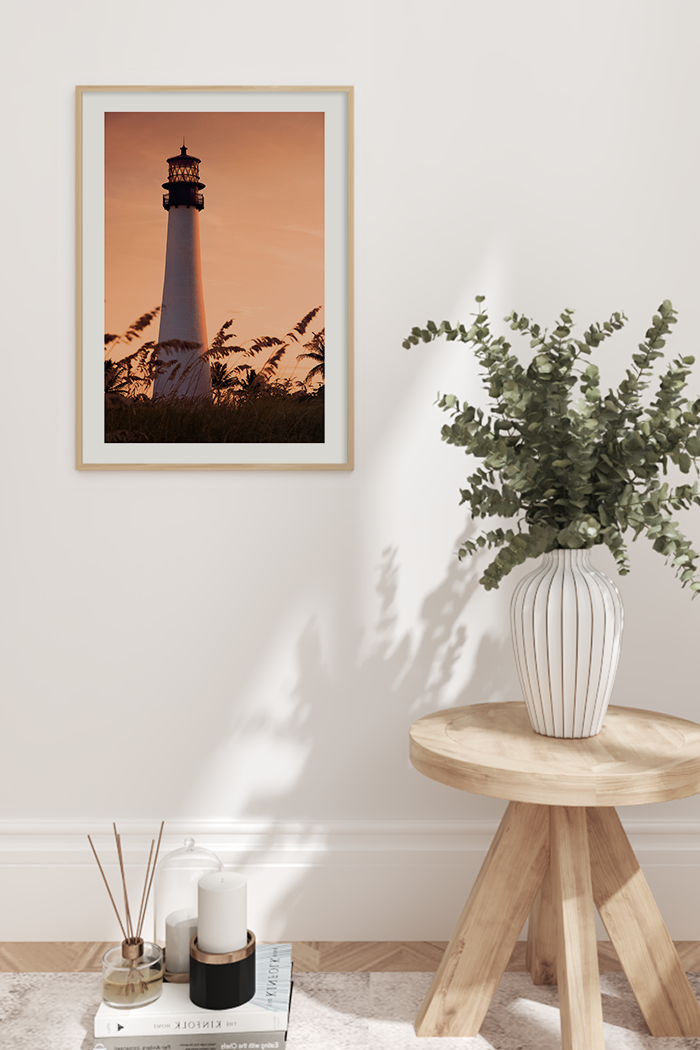 Sunset Light Tower Poster