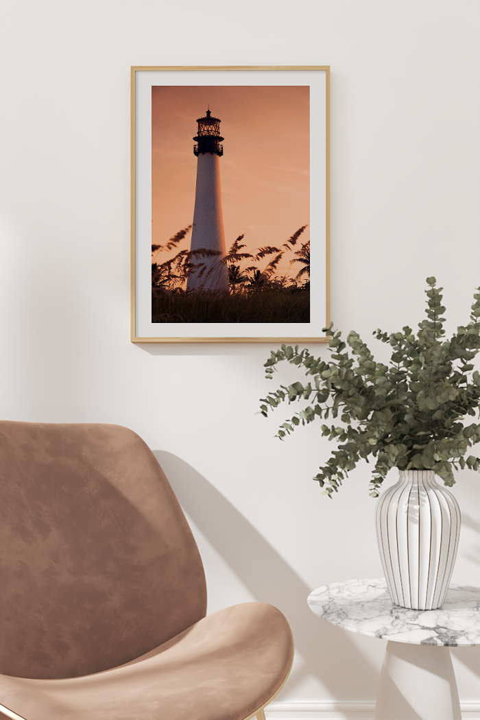 Sunset Light Tower Poster