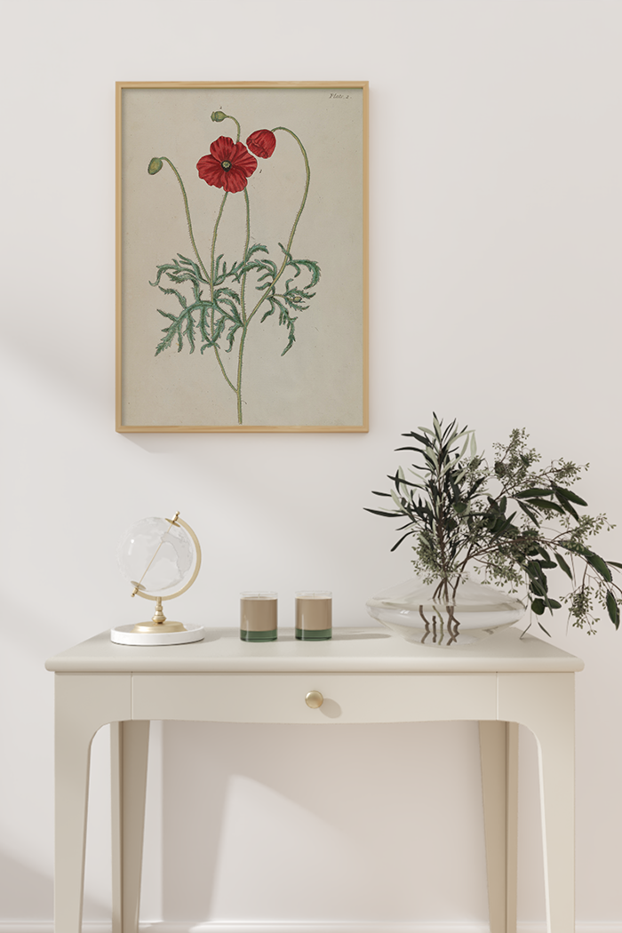Vintage Cute Flower Poster