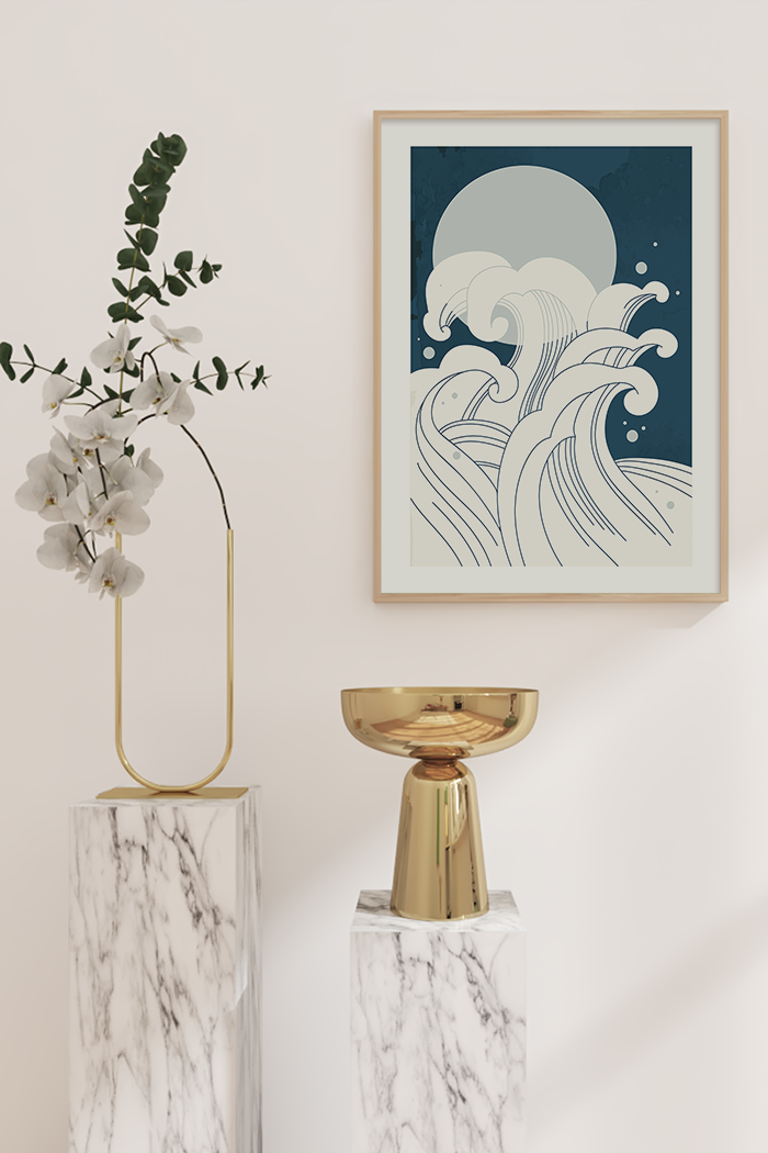 Abstract Wave Poster