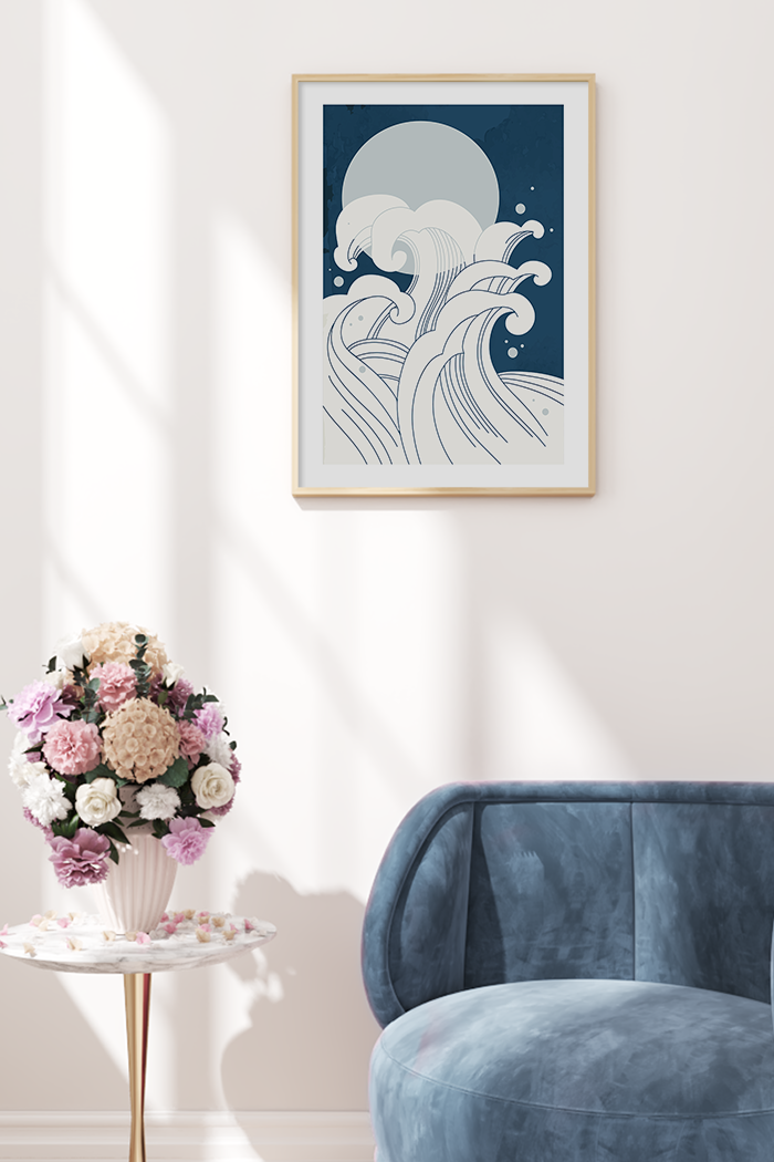Abstract Wave Poster