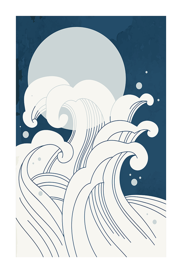 Abstract Wave Poster