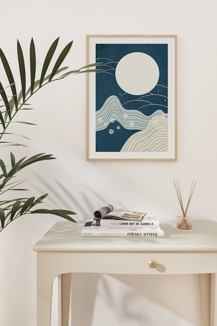 Abstract Night Poster