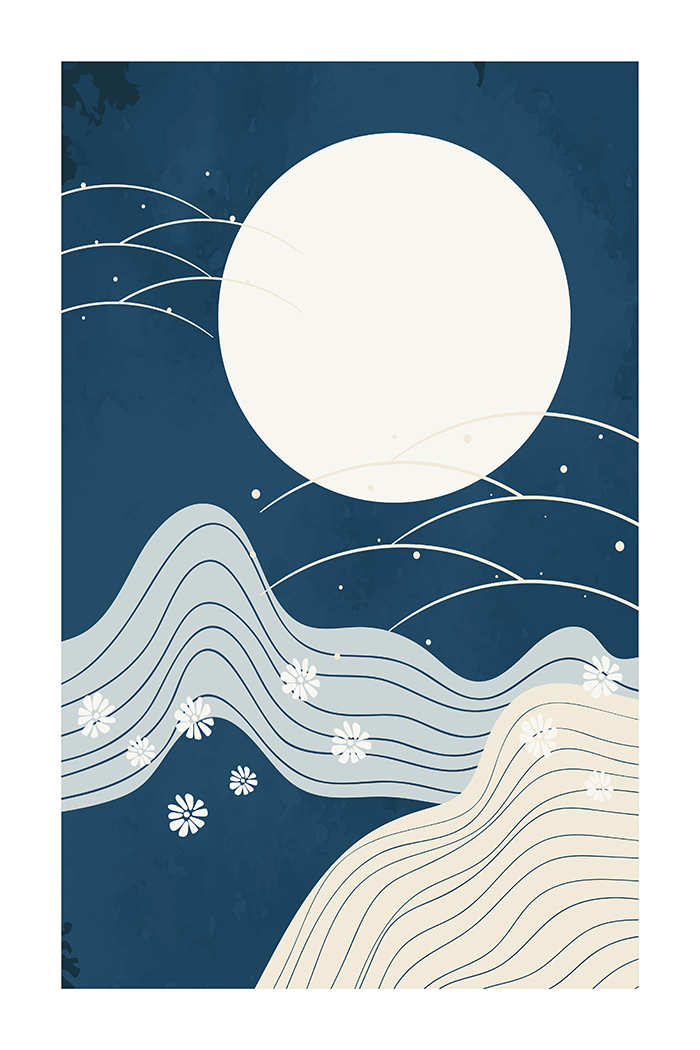 Abstract Night Poster