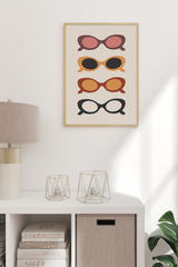 Sunglasses Illustration Poster