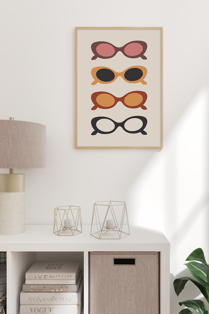 Sunglasses Illustration Poster