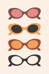 Sunglasses Illustration Poster