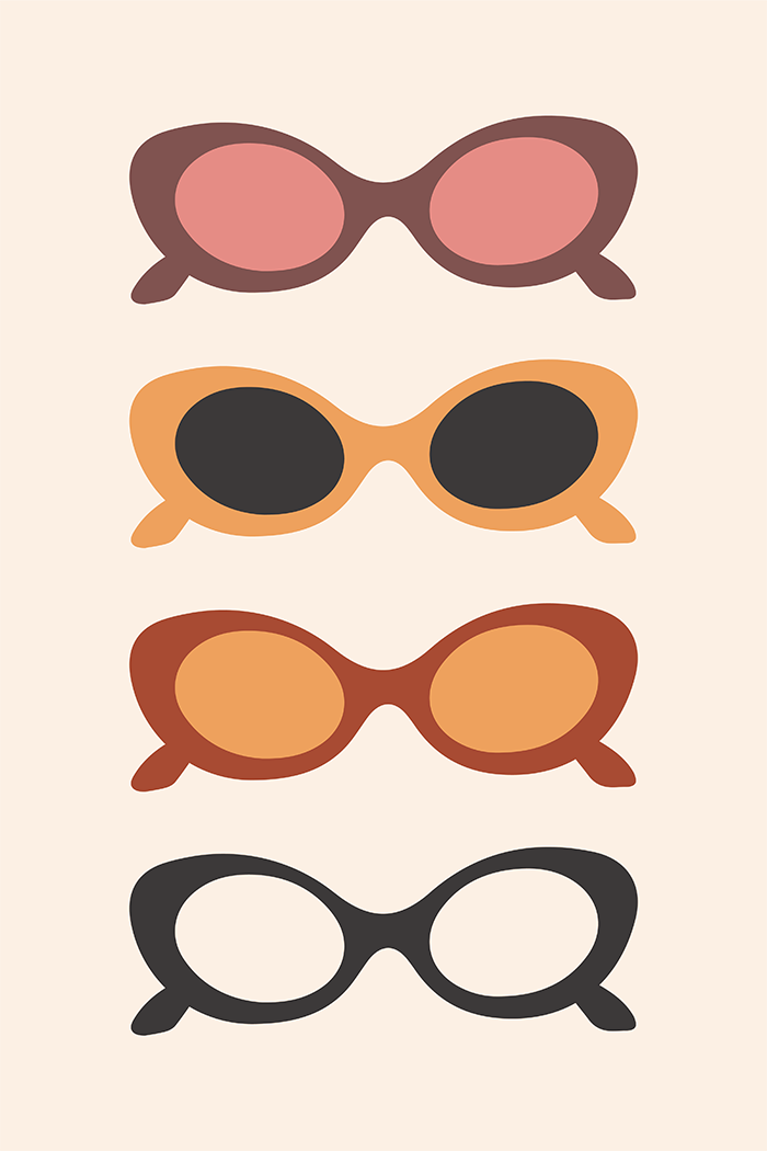 Sunglasses Illustration Poster