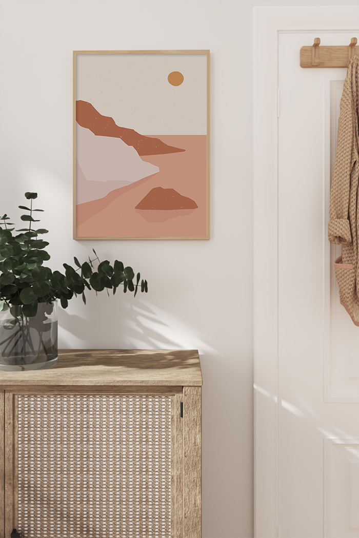Abstract Boho Mountain Poster No.2