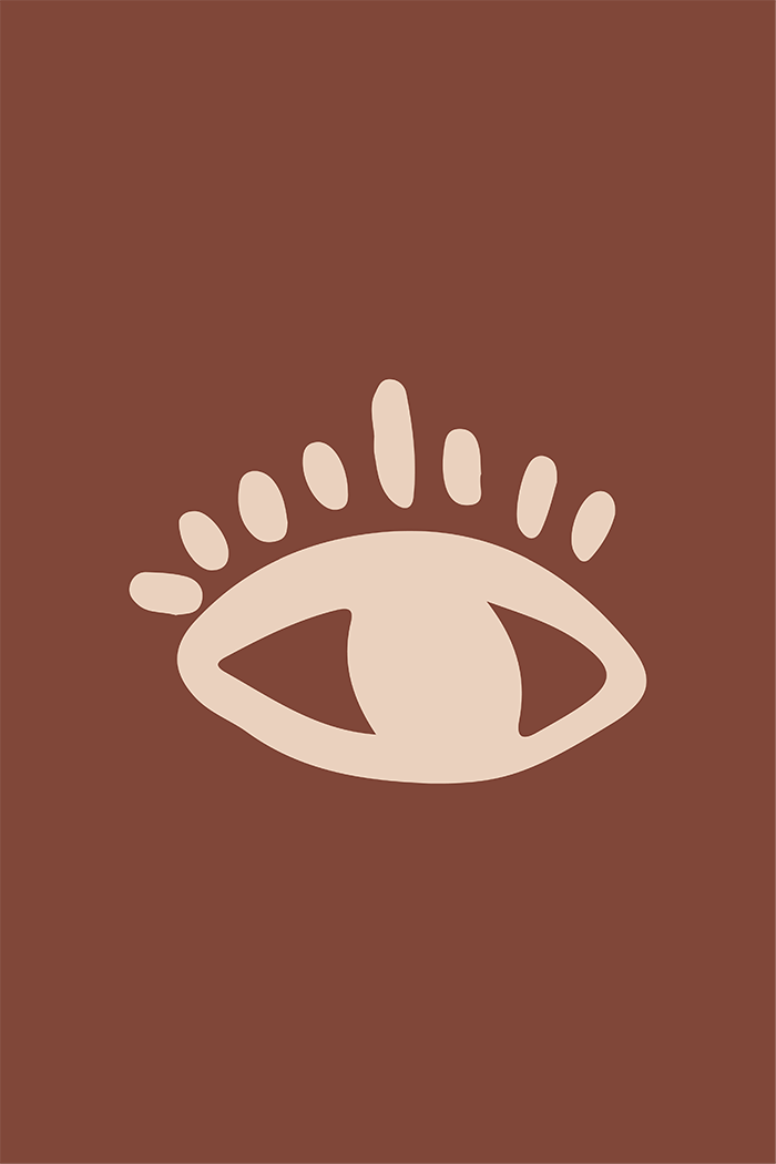 Abstract Beige Eye Poster