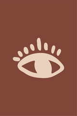 Abstract Beige Eye Poster