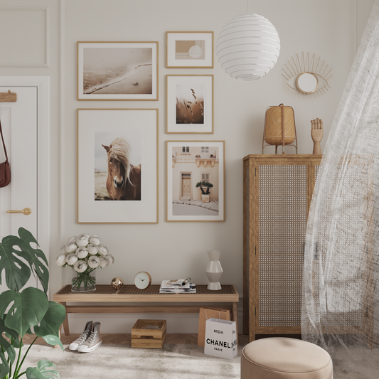Modern Entryway Decor Ideas Boho Minimalist Gallery Wall Nature Posters