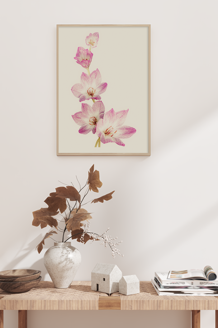 Pastel Pink Lily Poster