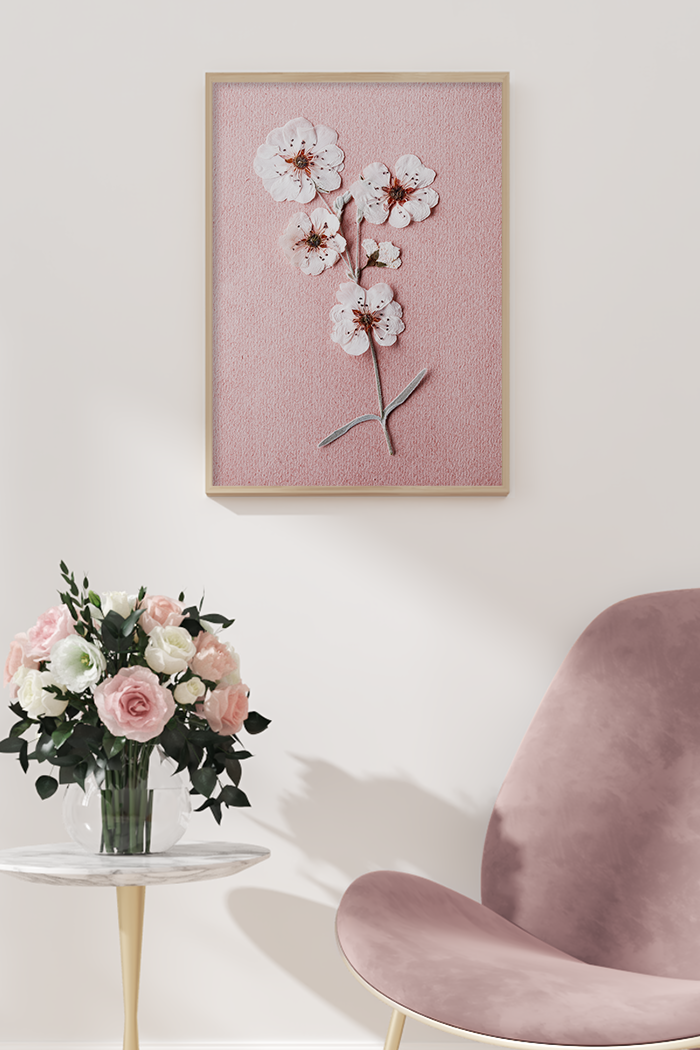 Dry Plum Bossom Poster