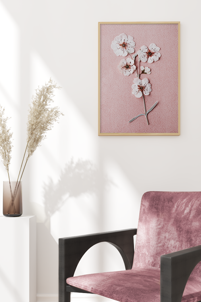 Dry Plum Bossom Poster