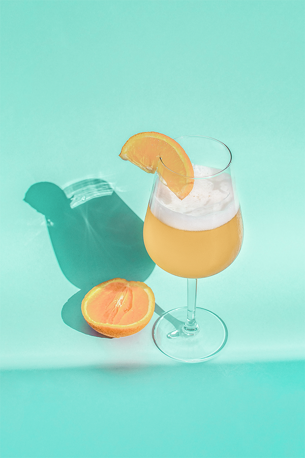 Turquoise Orange Drink Poster