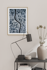 Snow Forest Road Poster