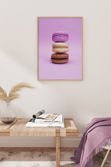 Purple Macaron Poster