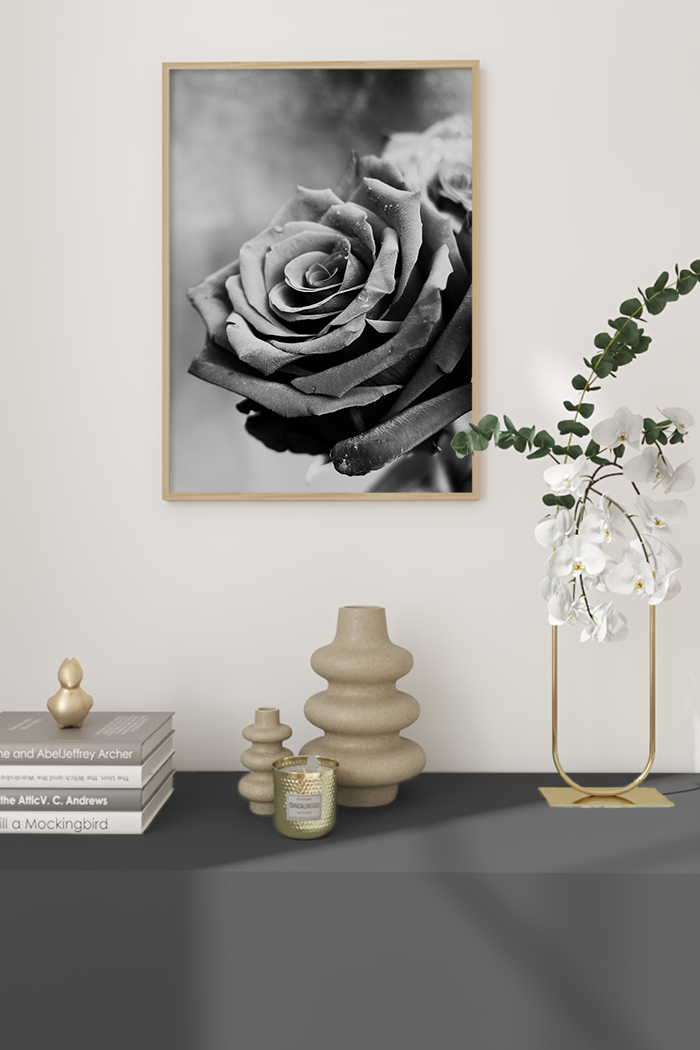 Retro Rose Poster