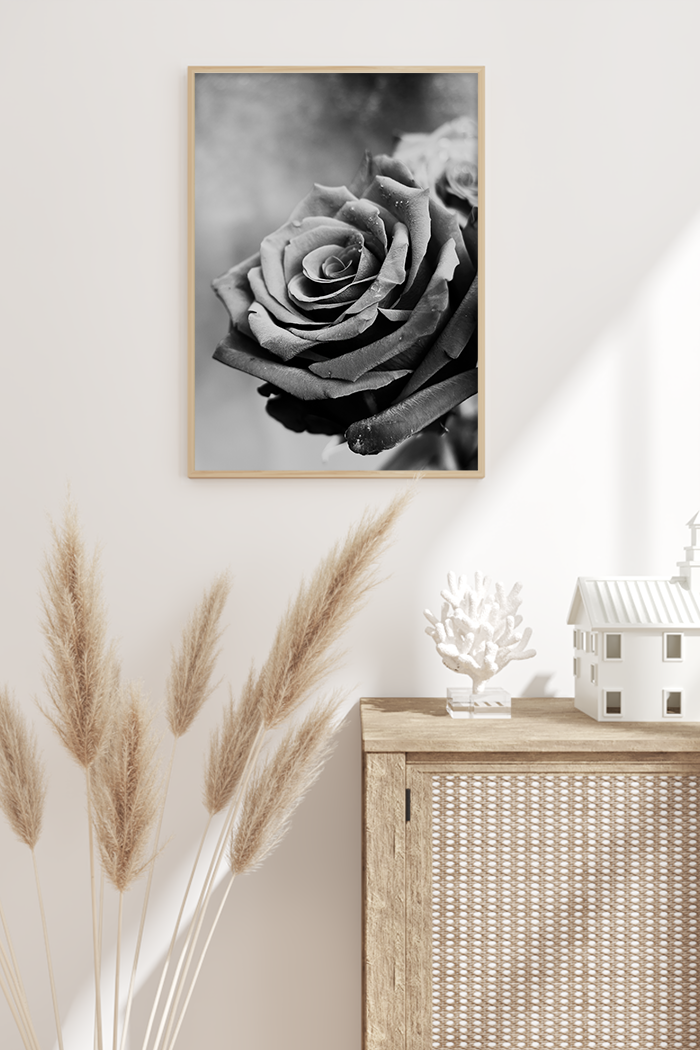Retro Rose Poster