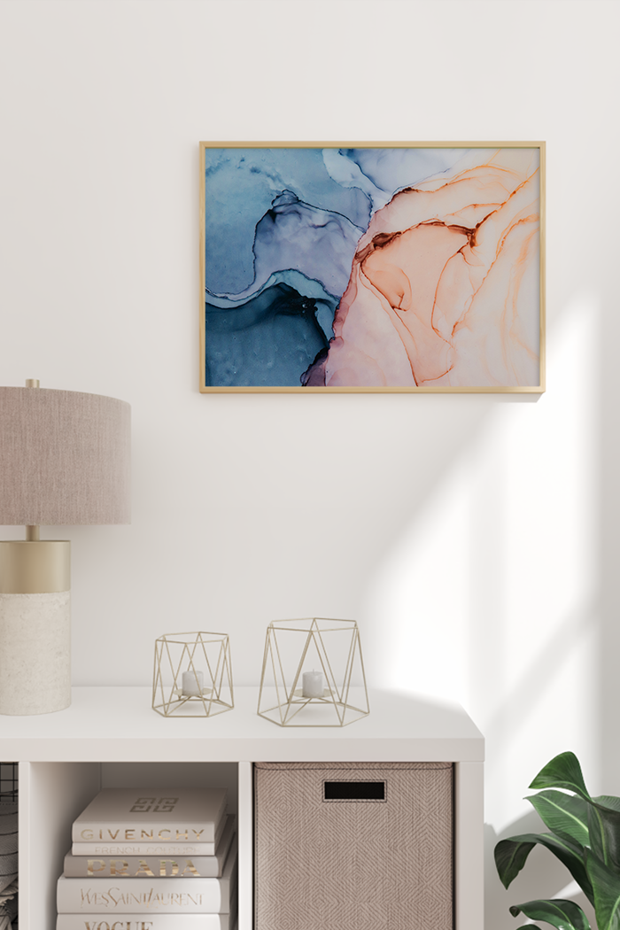 Abstract Pastel Marble Poster