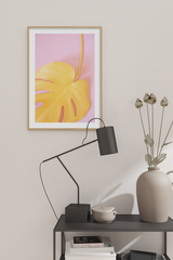Yellow Monstera Poster