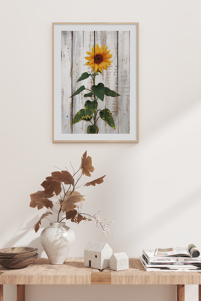 Retro Sunflower Poster No.2