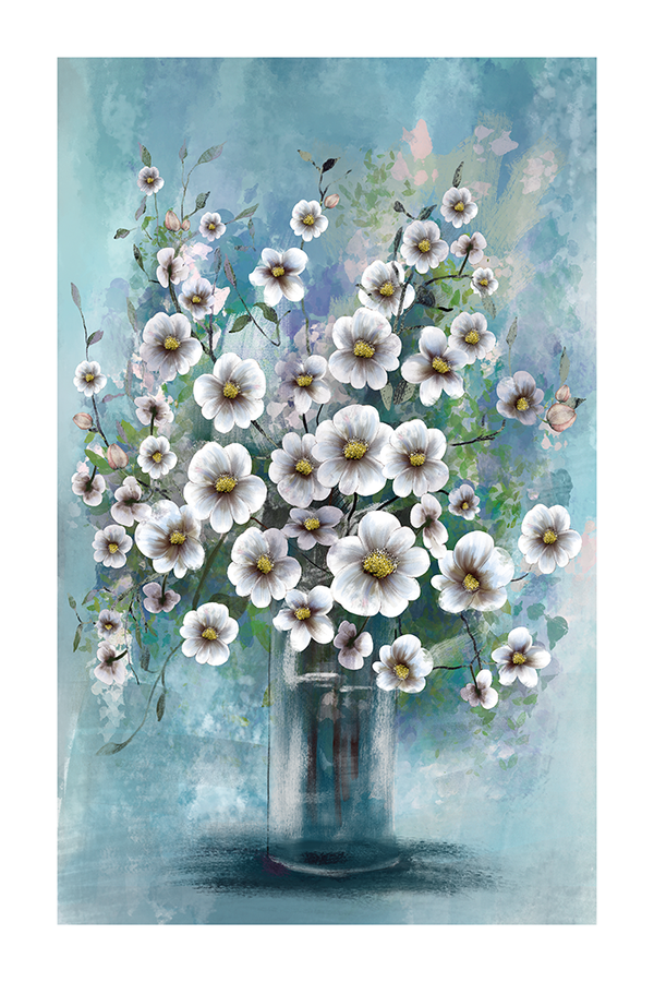 Flower Arrangement Painting Poster