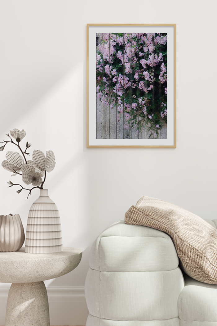 Romantic Purple Flower Poster
