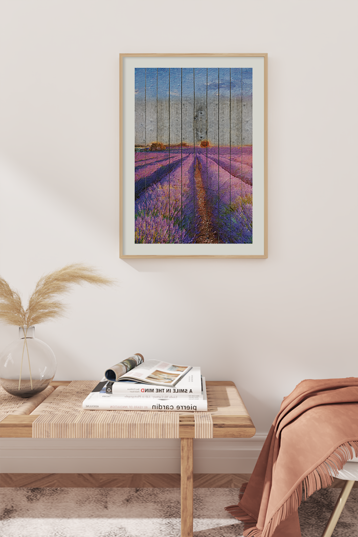 Lavender in Wooden Poster