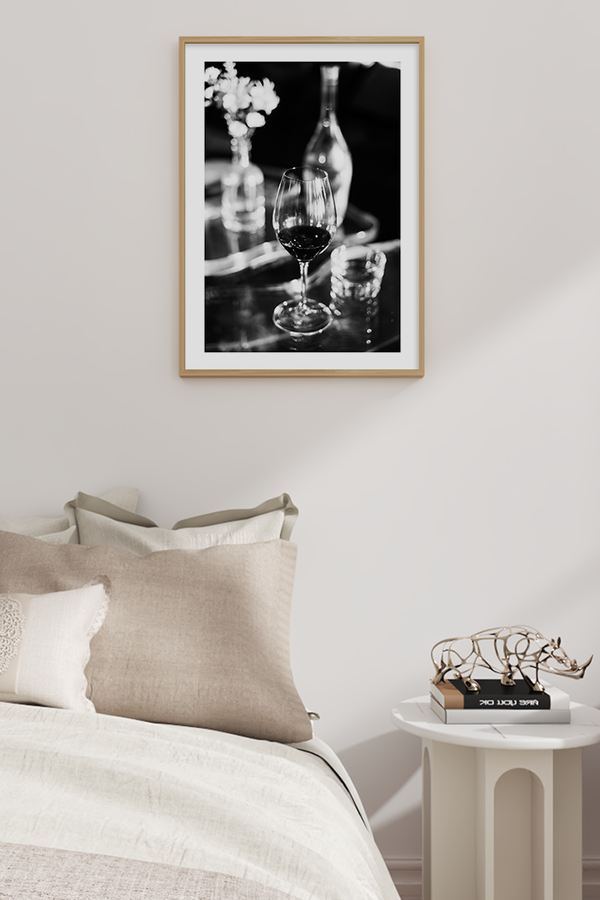 Vintage Wine Close Up Poster
